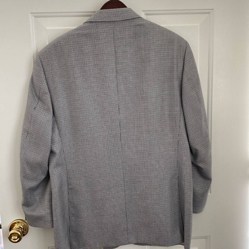 Canali Houndstooth Silk & Wool Two Button Blazer - Sports Coat. Made in Italy - Picture 8 of 16